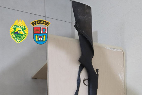 ARMA DE FOGO É APREENDIDA EM WENCESLAU BRAZ APÓS DENÚNCIA DE VIOLÊNCIA DOMÉSTICA