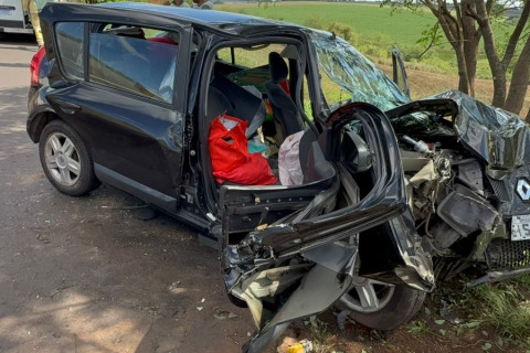 Casal fica ferido em grave acidente na BR-369 entre Andirá e Cambará