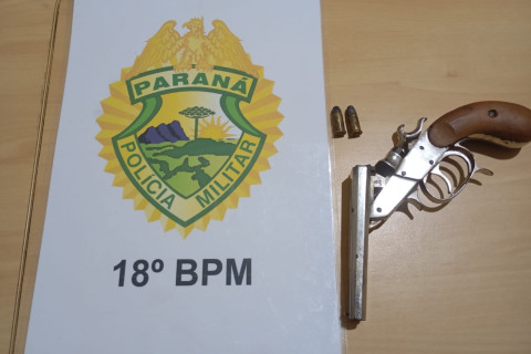 Polícia Militar apreende garrucha em São Sebastião da Amoreira