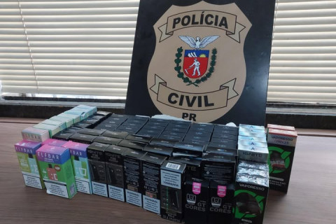 Polícia Civil de Bandeirantes apreende cigarros eletrônicos em estabelecimento comercial da cidade