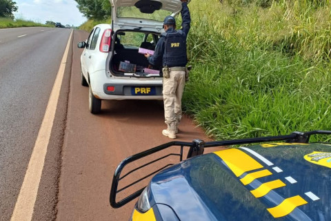 PRF apreende 92,46 Kg de maconha na região de Maringá-PR