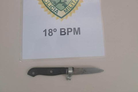 FURTO SIMPLES/ AMEAÇA/RESISTENCIA/ PORTE ILEGAL DE ARMA BRANCA