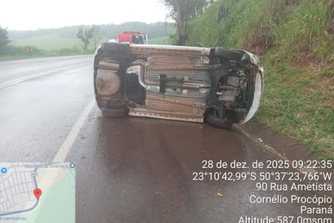 Capotamento em Cornélio Procópio PR