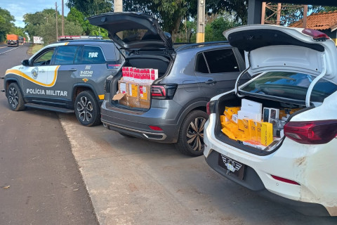 POLICIAMENTO RODOVIÁRIO PRENDE QUATRO CRIMINOSOS COM PRODUTOS DE DESCAMINHO EM RODOVIA DE FARTURA/SP